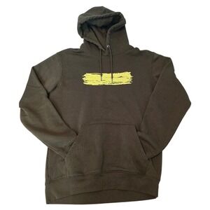 Ed Sheeran Subtract 2023 Tour Hoodie Brown Yellow Graphic Mens Large 1260